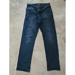 Urban Star Men's 32x32 Straight Stretch Midnight Dark Blue Jean Style